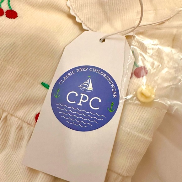 Juniper Puff Sleeve Bubble Size 2T, NWT, Cannoli Cream with Cherries-Excel Cond - Picture 7 of 9